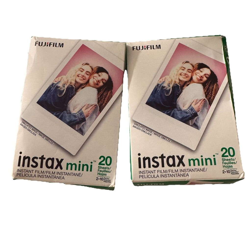 Fujifilm Instax Mini Instant Film 40 Sheets Twin Pack (2x20) For Instax Mini Cam